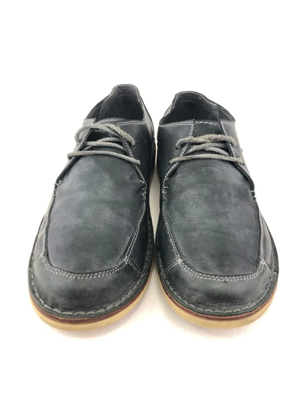 Oliberte Blue Leather Moc Toe Shoes EUr 44